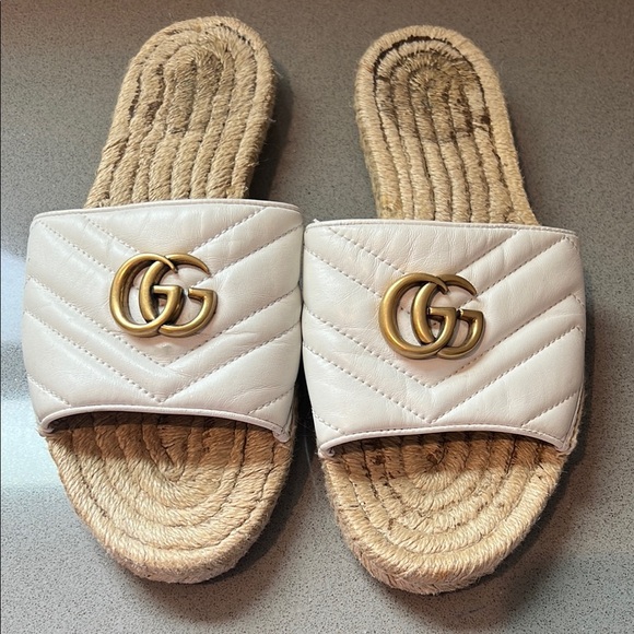 Gucci GG Marmont espadrille sandals sz 41 - Picture 1 of 5